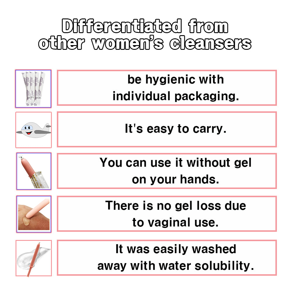 [Minare] Portable gel type substance odor removal vaginal dryness Health care Mammustic women's cleanser [20 pieces]