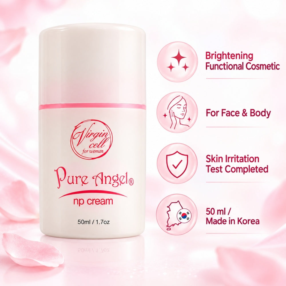 Pure Angel Niacinamide Brightening Cream 50ml | Pflege für einen ebenmäßigen Hautton von Gesicht & Körper